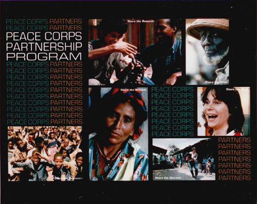 4-panel pop-up exhibit for the Peace Corp